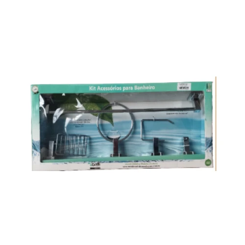 Bali Kit Acessorios 5 Pecas Quadrado Luxo 1502cr