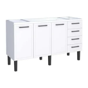 Cozimax Gabinete Aco P/pia 1,60m Apolo Branco *pia Não Inclusa