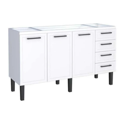 Cozimax Gabinete Aco P/pia 1,60m Apolo Branco *pia Não Inclusa