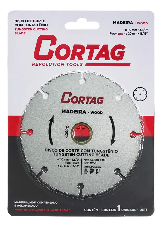 DISCO DE CORTE PARA MADEIRA TUNGSTÊNIO 61346