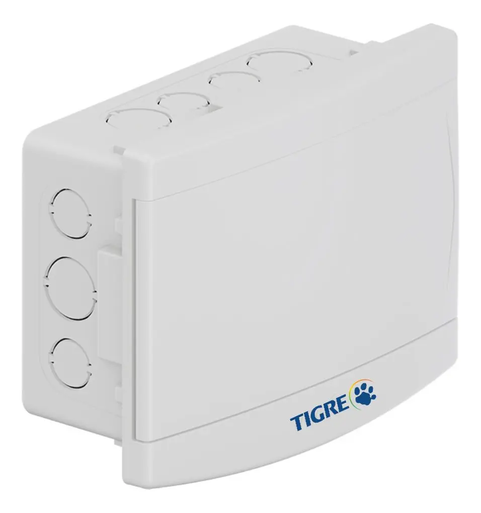QUADRO DISTR. PVC PARA 6/8 DISJUNTORES