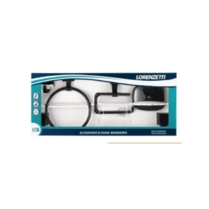 Lorenzetti Kit Acessorios f24 Quadra Preto 5pcs