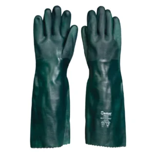 LUVA DE PVC ÁSPERA FORRADA LONGA 46 CM