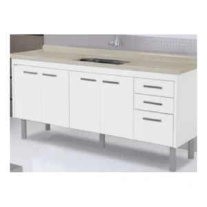 Rorato Armario Cozinha Valenza 174,2cm Branco• Pia Não Inclusa