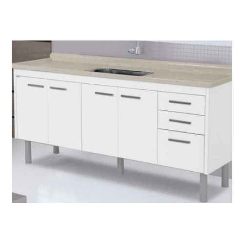 Rorato Armario Cozinha Valenza 174,2cm Branco• Pia Não Inclusa