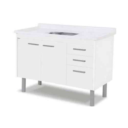 Rorato Armario Cozinha Valenza 116,2cm Branco* Pia Não Inclusa